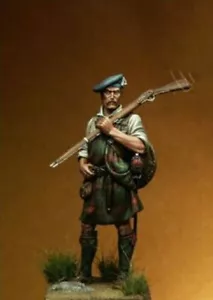1/24 75mm Resin Figure Model Kit Scottish Warrior Soldier Unpainted Unassembled - Picture 1 of 2