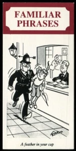 Tobacco Card, Wills, FAMILIAR PHRASES, 1986, A Feather In Your Cap, #13 - Picture 1 of 2