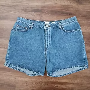 Pantalones Cortos Vaqueros Vintage 90’s CK Calvin Klein Denim Mujer’s Talla 16 100% Algodón Logo - Imagen 1 de 5