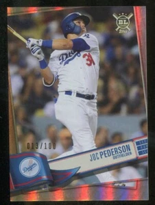 2019 Topps Big League Rainbow Foil #141 Joc Pederson 013/100 !! - Picture 1 of 2