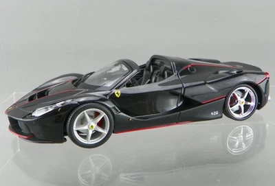 Maisto Línea de Montaje Diecast Escala 1/24 Negro Ferrari LaFerrari Aperta Modelo Coche Foto 1 de 4