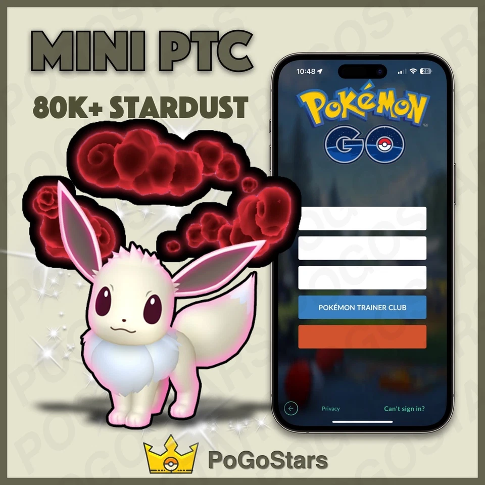 Pokémon PTC Go - Dynamax Shiny Eevee✨Read Description✨