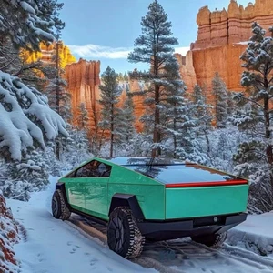 Cybertruck PreCut Paint Protection Film Crystal Vintage Green Wrap Color Change - Picture 1 of 8