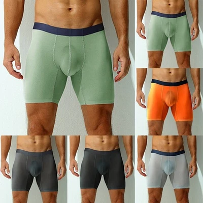 8) Sexy Men's Underwear Middle Waist Boxers Briefs Choose Your Color and Size - Image 1 of 4
