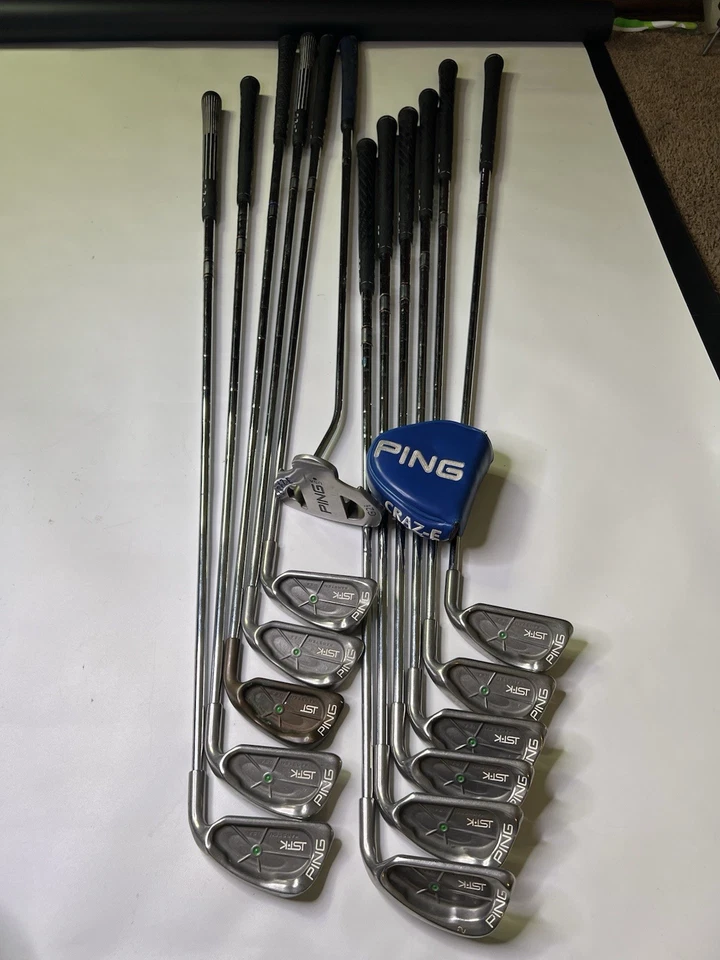 Ping ISI Stainless Black Dot Lot 12 Iron Set Factory Cushin JZ Ping Craz-e G2i - Image 1 of 4