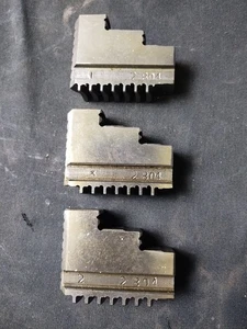 Lot 3 Beveled Wood Lathe Chuck Jaws - Picture 1 of 13