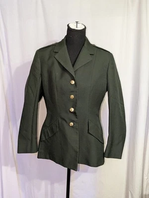 Abrigo Blazer DeRossi & Son Para Mujer De Colección Años 70 Militar de Estados Unidos con Botones Dorados Talla 14... Foto 1 de 4