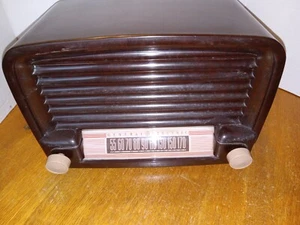MUY RARO GE GENERAL ELECTRIC Modelo 102 Antiguo Tubo Radio MARRÓN Estuche Bakalita - Imagen 1 de 13