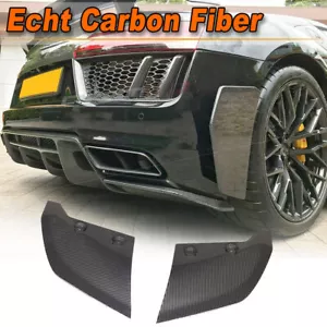 Parachoques trasero de carbono Canards Splitter alerón labio para Audi R8 4S 2016-2018 - Imagen 1 de 11