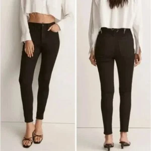 Madewell Jeans skinny a vita alta 10" in nero lavaggio antigelo, 26 - Foto 1 di 17