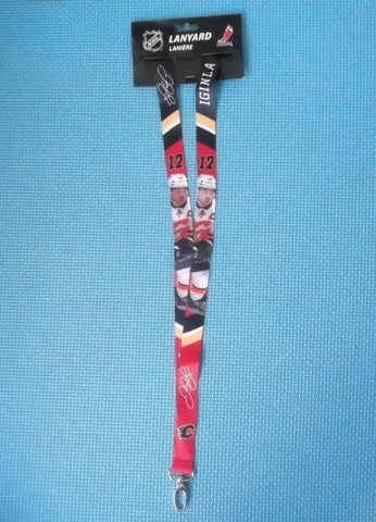 JAROME IGINLA CALGARY FLAMES NHL HOCKEY LANIÈRE LANYARD KEYCHAIN KEY RING #NN882 Cover
