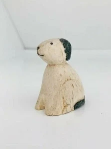Miniature Dollhouse Accessories Handcrafted Wooden Puppy Dog 1/12th Scale - Picture 1 of 2