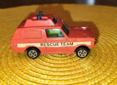 corgi toys vintage diecast range rover police rescue truck 1/87 scale britain - Image 1 of 4