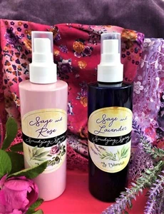 Pack of Two Smudging Sprays 250ml XL Lavender/Rose Cleansing Smoke Free - Picture 1 of 1