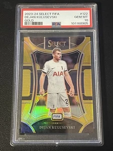 Dejan Kulusevski Panini Select 2023-24 #122 Mezzanine Gold /10 Tottenham PSA 10 - Picture 1 of 3