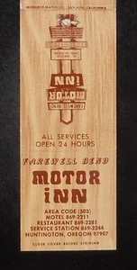 1970er Abschied Bend Motor Inn Restaurant Tankstelle Huntington ODER Baker Co MB - Bild 1 von 2