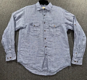 Jos. A. Bank Linen Shirt Men's Sz M Long Sleeve Button Up Traveler's Collection - Picture 1 of 10