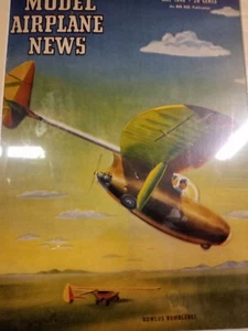 Model Airplane News magazine cover mcm matted print with magazine included U '46 - Picture 1 of 18