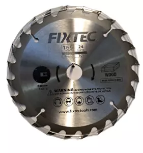 165mm x 24T Circular Wood Cutting Saw Blade 20mm Arbor 8000 RPM - Picture 1 of 1