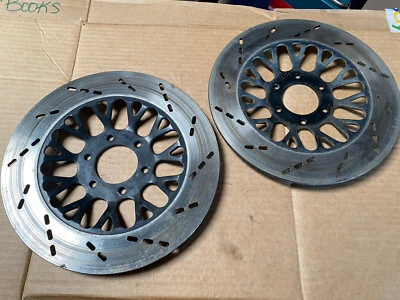 82 Suzuki GS650G Front Brake Rotor Set Left Right OEM GS650 -19 - Image 1 of 4