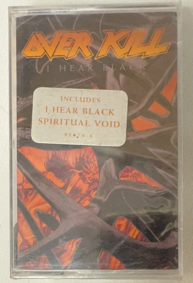 BRAND NEW SEALED CASSETTE~OVERKILL I HEAR BLACK~OG 1993~HYPE~DB SR HX PRO~THRASH - Image 1 of 2