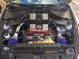 Blue For 2009-2019 Nissan 370Z 3.7L V6 Cold Air Intake System Kit - Picture 1 of 2