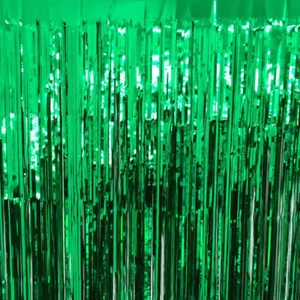 1/2*3m Metallic Fringe Curtain Foil Laser Tinsel Room Door Wedding Party Decor - Picture 1 of 28