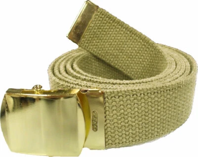 Military Web Belt Cotton Canvas Adjustable Camo Army Tactical Skater Webbed Belt - Image 1 of 2