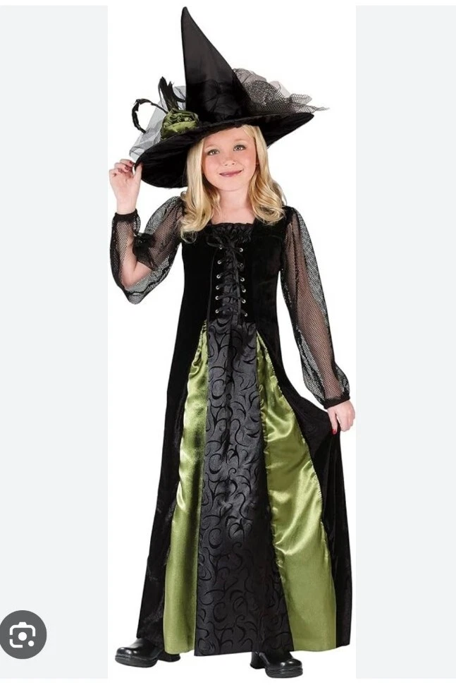Hexen-Kostüm Für Mädchen „Superstar Purpy“ – Buntes Kinderkostüm In Größe L (Karneval, Halloween)