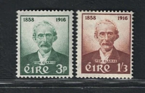 1958 IRELAND, # 136/37 Thomas J. Clarke, Patriot, MNH** - Picture 1 of 1