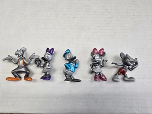5 Disney 100 Mystery Silver Series Figures Mickey, Minnie, Goofy, Donald & Daisy - Picture 1 of 16