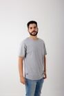T-shirt homme à manches courtes 100 % coton égyptien incurvé S, M, L,XL