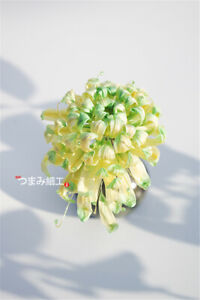 Japanese kimono Silk Chrysanthemum Hairpin Girls Hair Clip for Bride Handwork