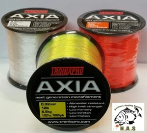 Tronix Pro Axia hochfeste See/Karpfen Angelschnur 4oz Spule alle B/S/Farben