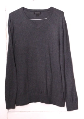 BANANA REPUBLIC PULLOVER SWEATER men size XL medium gray cotton blend lightweigh - Image 1 of 4