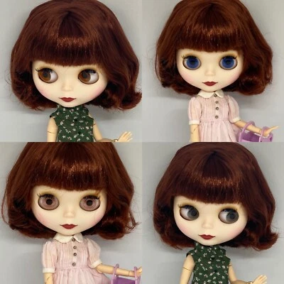 Nude Blythe Factory Jointed Doll Short Hair Color Red No Dress No Accessories