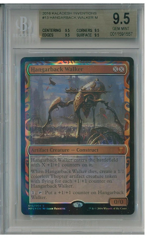 MTG Hangarback Walker Kaladesh Inventions Masterpiece BGS 9.5 QUAD (95,95,95,95) - Image 1 of 1