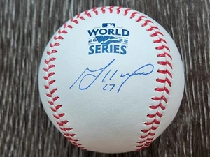 Jose Altuve autographed Rawlings 2022 WORLD SERIES Baseball - Beckett QR Code - Picture 1 of 3