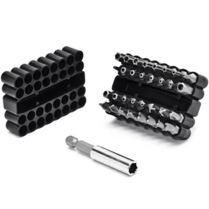 34 pc 1" Security Hex Torx Tri-wing Power Drill Screwdriver Tool Bit Set Kit Box - Picture 1 of 4
