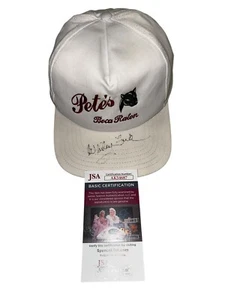 JSA CERT.  Whitey Ford Signed Pete's Boca Raton Baseball Cap Hat SnapBack One - Picture 1 of 18