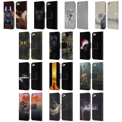 KLAUDIA SENATOR FRENCH BULLDOG 2 LEATHER BOOK CASE FOR APPLE iPOD TOUCH MP3 - Image 1 of 4