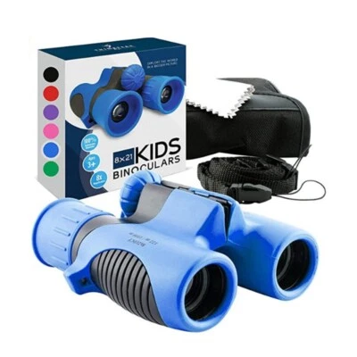 Kids Binoculars 8x21 Compact Outdoor Explorer Toy – Gift for Ages 6-12 - Image 1 of 4