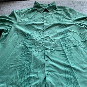 CUBAVERA Long Sleeve Button Up T-Shirt Green Men's Size 2X Tropical Leaf Print - Picture 1 of 13