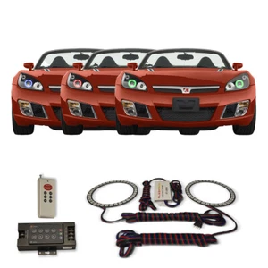 RGB Multi Color RF Headlight Halo kit for Saturn Sky 07-10 - Picture 1 of 6