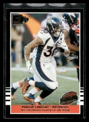 2019 Donruss #H-17 Phillip Lindsay Denver Broncos - Image 1 of 2