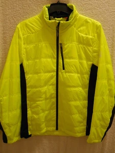 Spyder Neon Yellow Zip Front Puffer Jacket SZ XXL - Picture 1 of 4