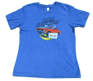 CHRIS STAPLETON Youth Kids XL Arkansas Dodge Charger Classic Car Blue Tee Shirt - Picture 1 of 4
