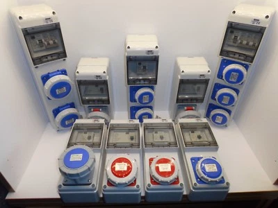 GEWISS, ESR, DANSON RCD PROTECT IP65 PRESA ESTERNA IMPERMEABILE 16, 32 AMP 240, 440 VOLT OFFICINA