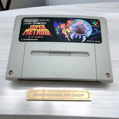 Nintendo Super Metroid SFC Super Famicom Japanese ver [Game Cartridge ONLY] Used - Image 1 of 4