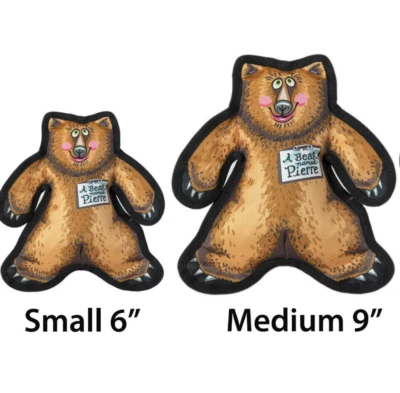 Fuzzu, by Multipet- A Bear Named Pierre Tough & Crackly Dog Toy  - Image 1 of 4